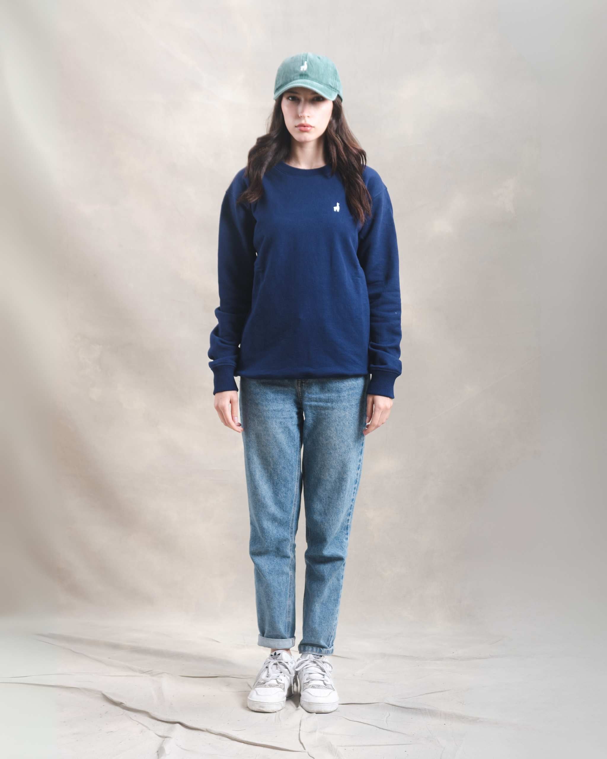 Polera Crewneck Oversize Azul