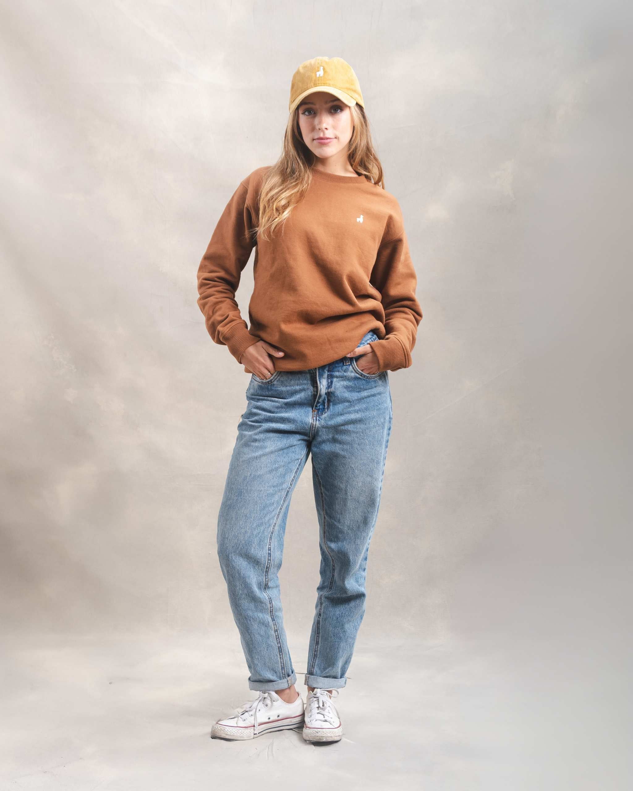 Polera Crewneck Oversize Camel