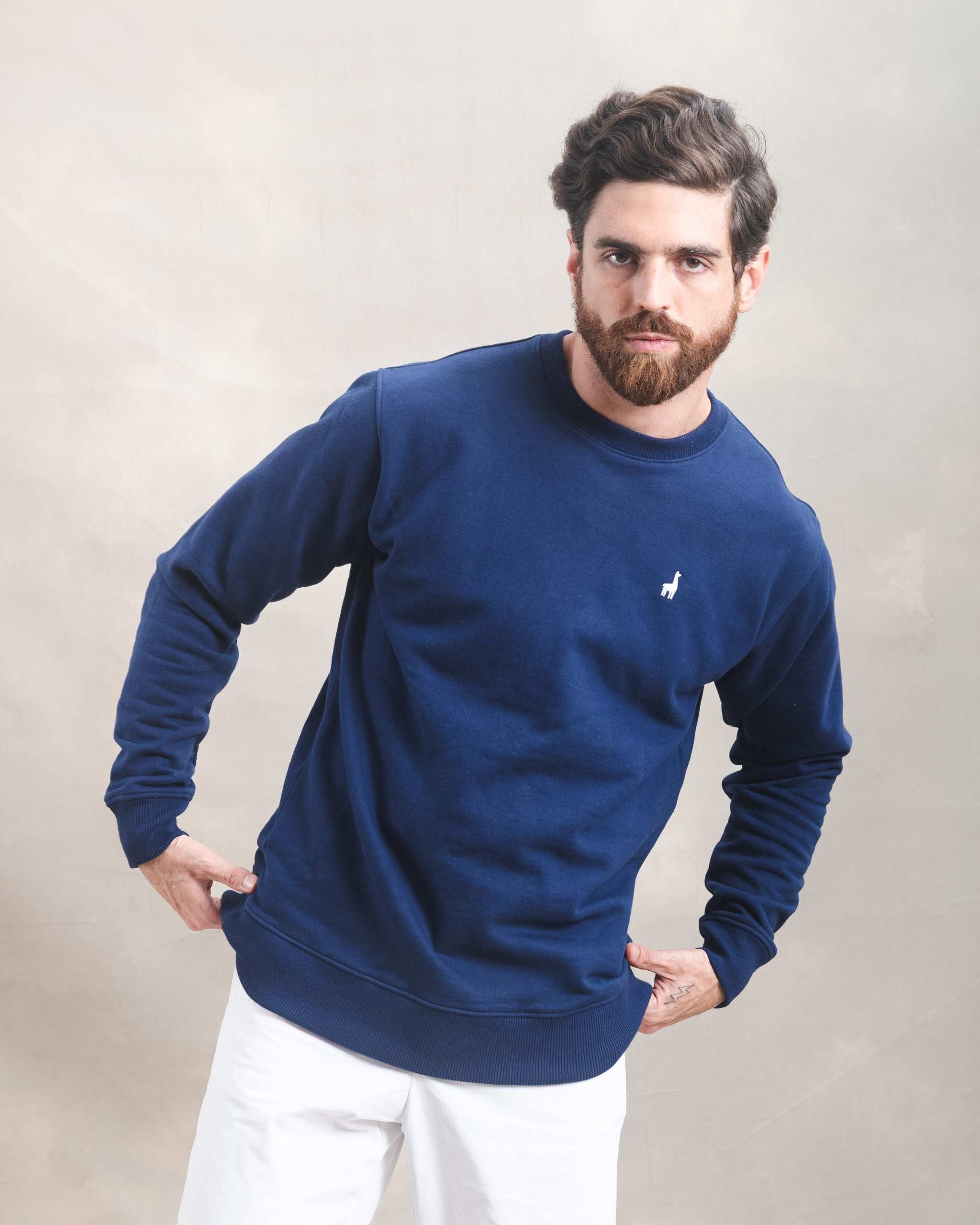 Polera Crewneck Azul