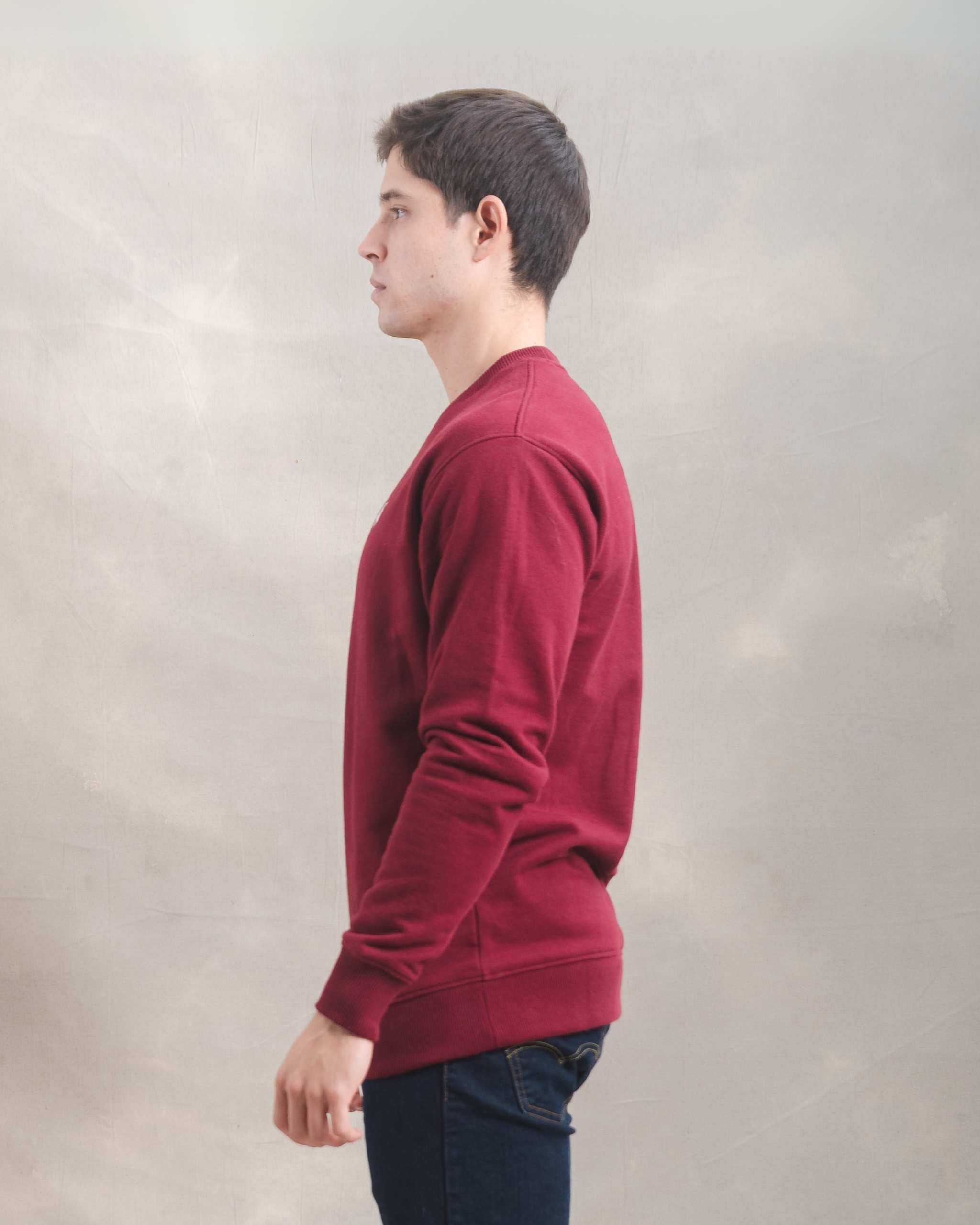 Polera Crewneck Guinda