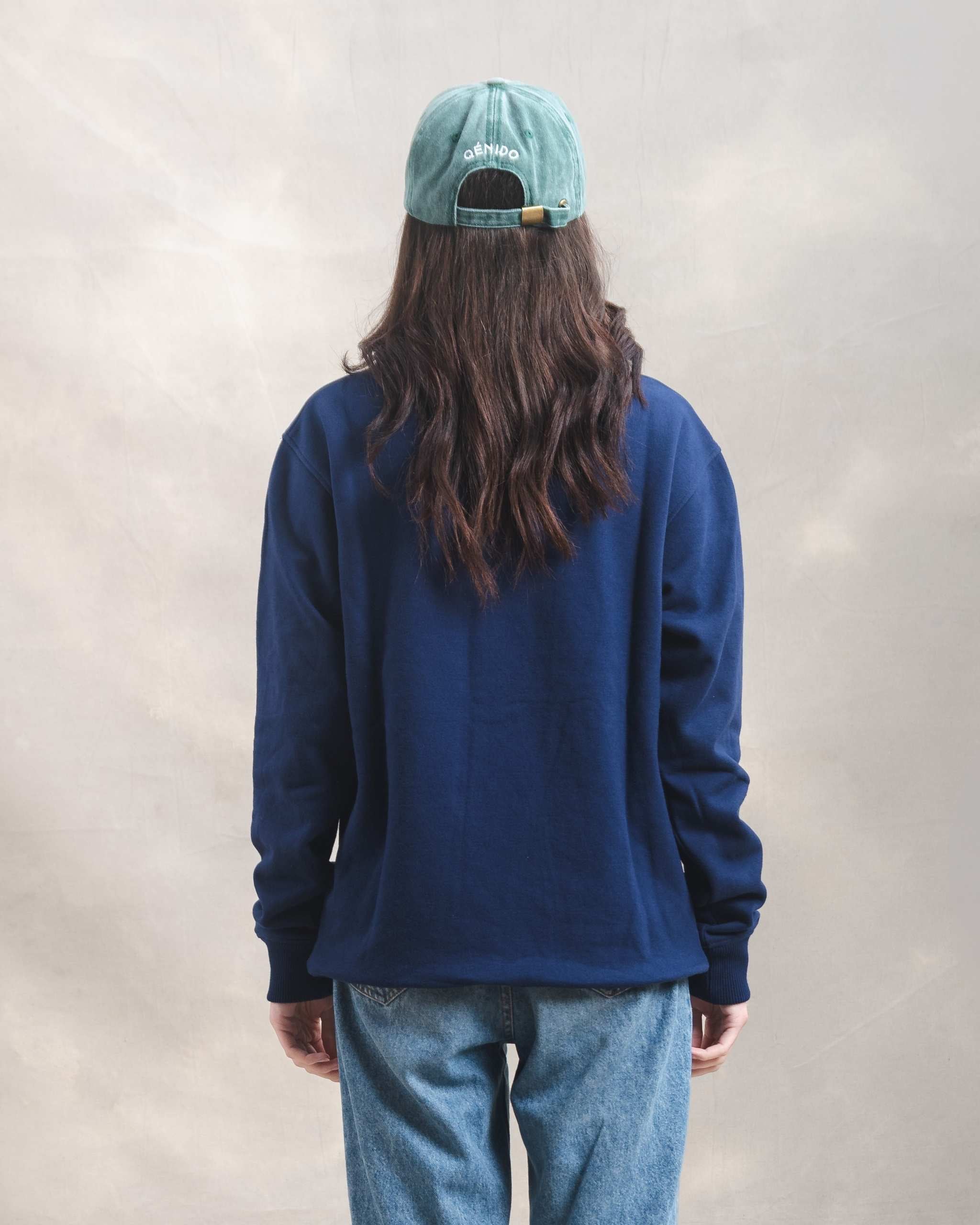 Polera Crewneck Oversize Azul