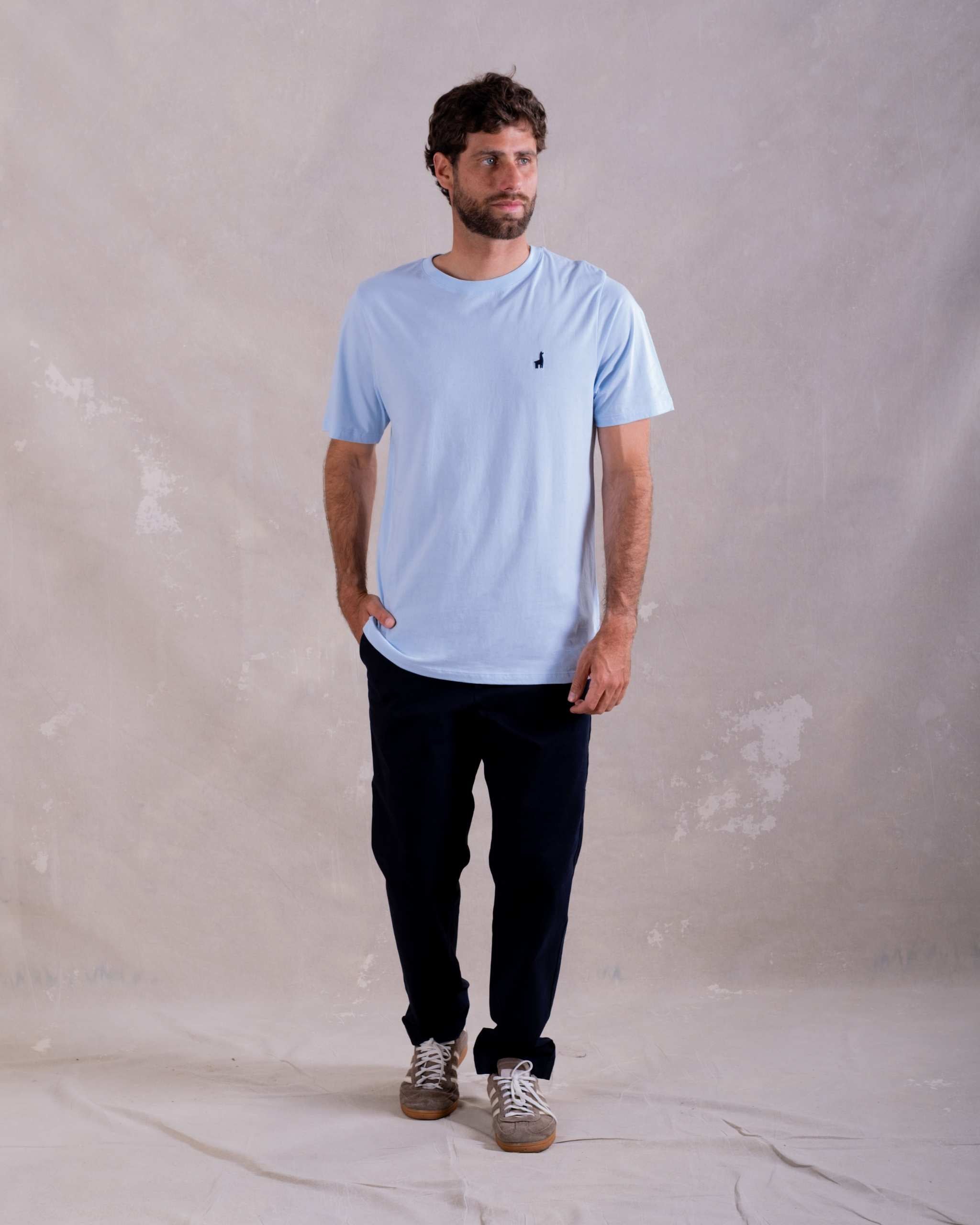 Polo Celeste 100% Soft Pima