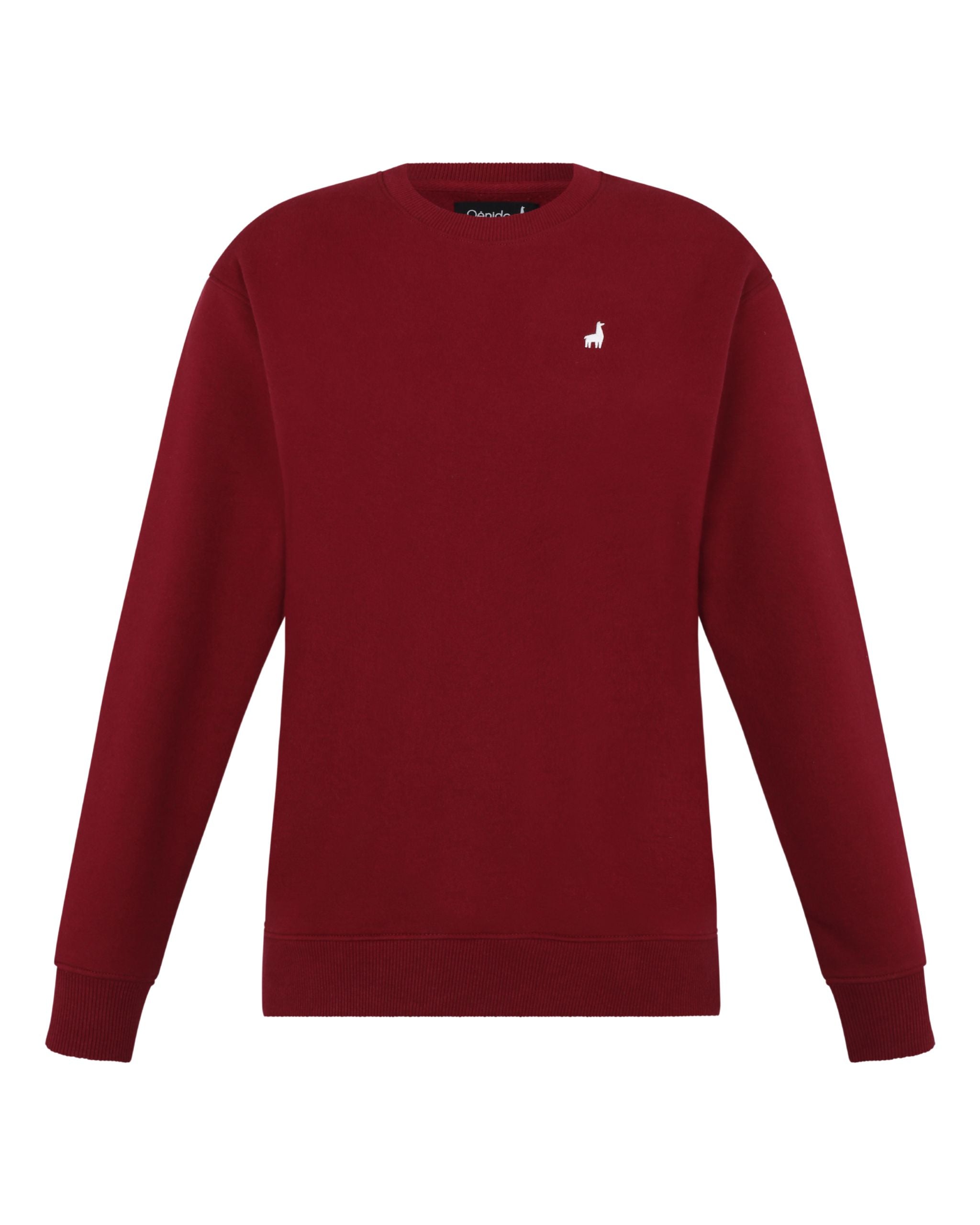 Polera Crewneck Oversize Guinda