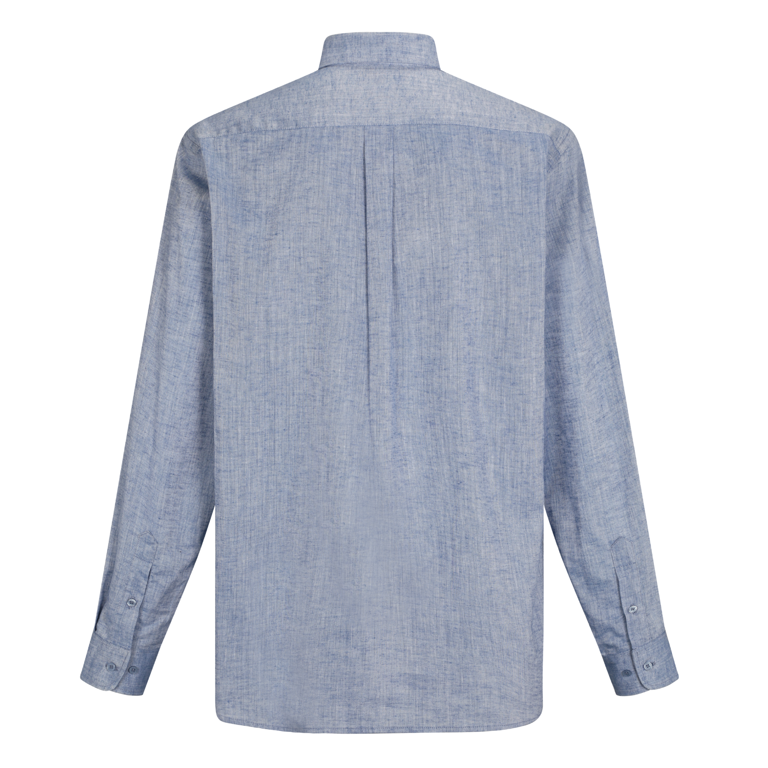 Camisa Pima Lino Azul-Incluye Caja Premium Qenido