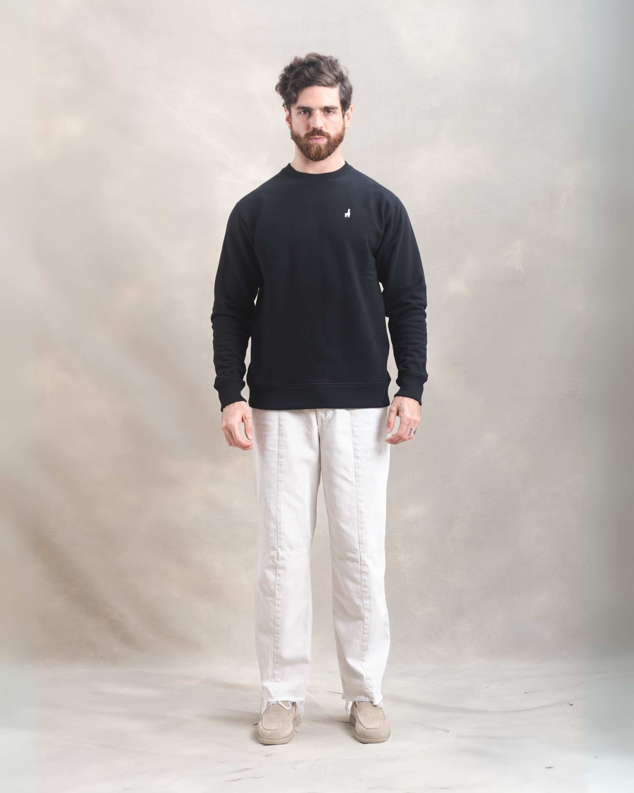 Polera Crewneck Negra