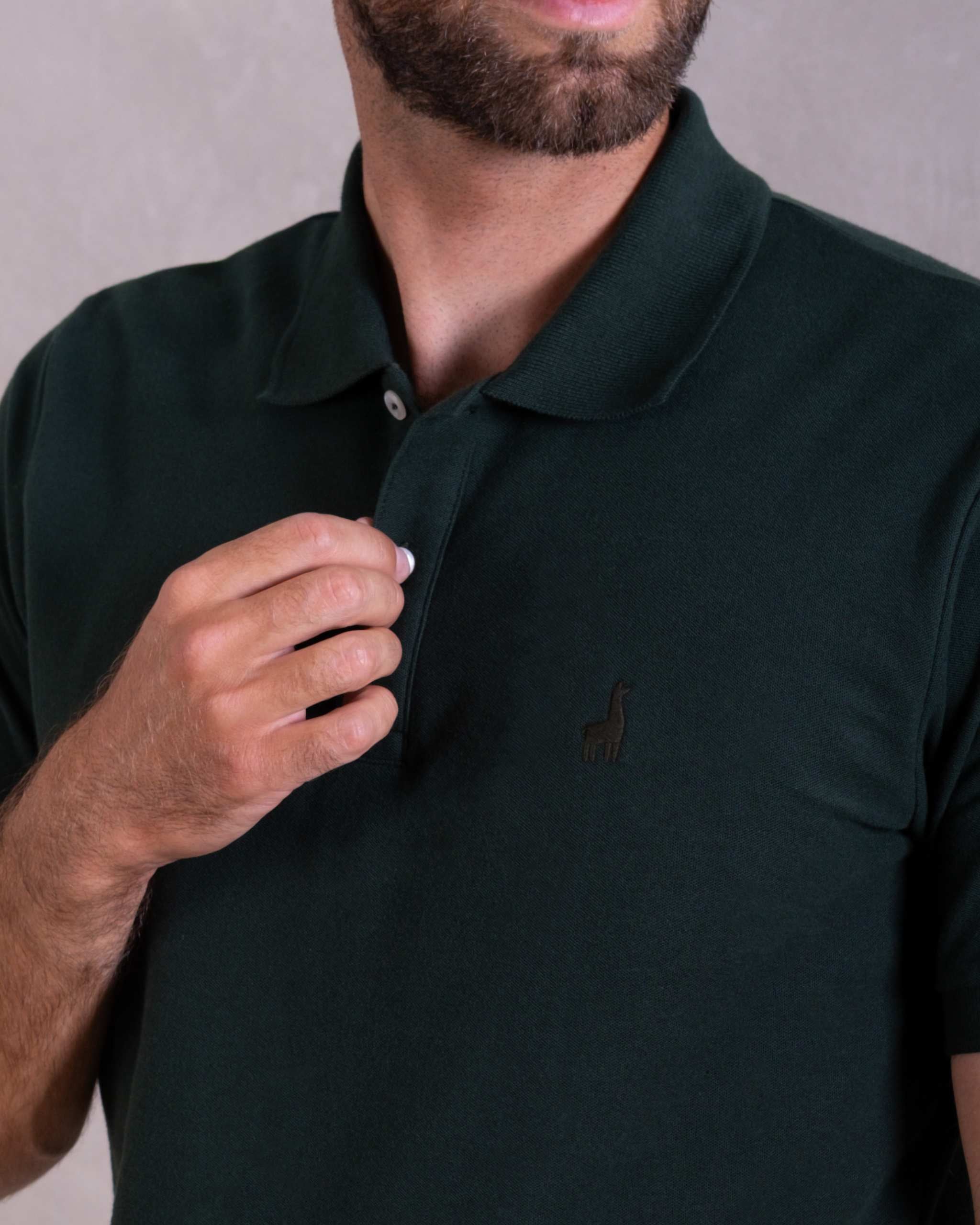 Polo Piqué Clásico Verde Botella