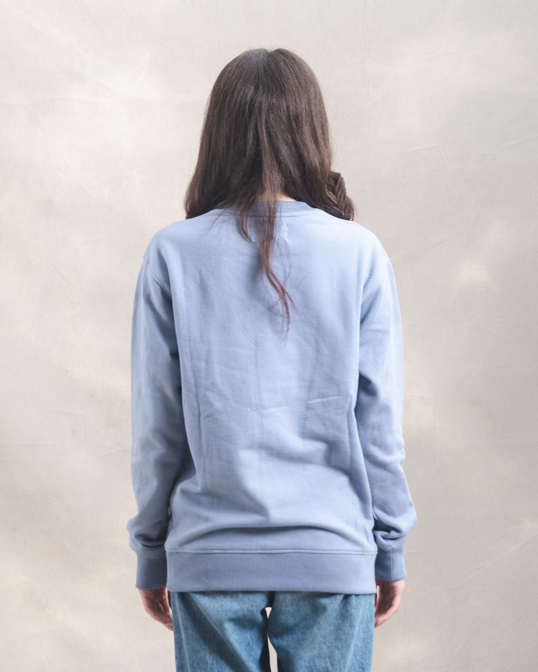 Polera Crewneck Oversize Blue Lila