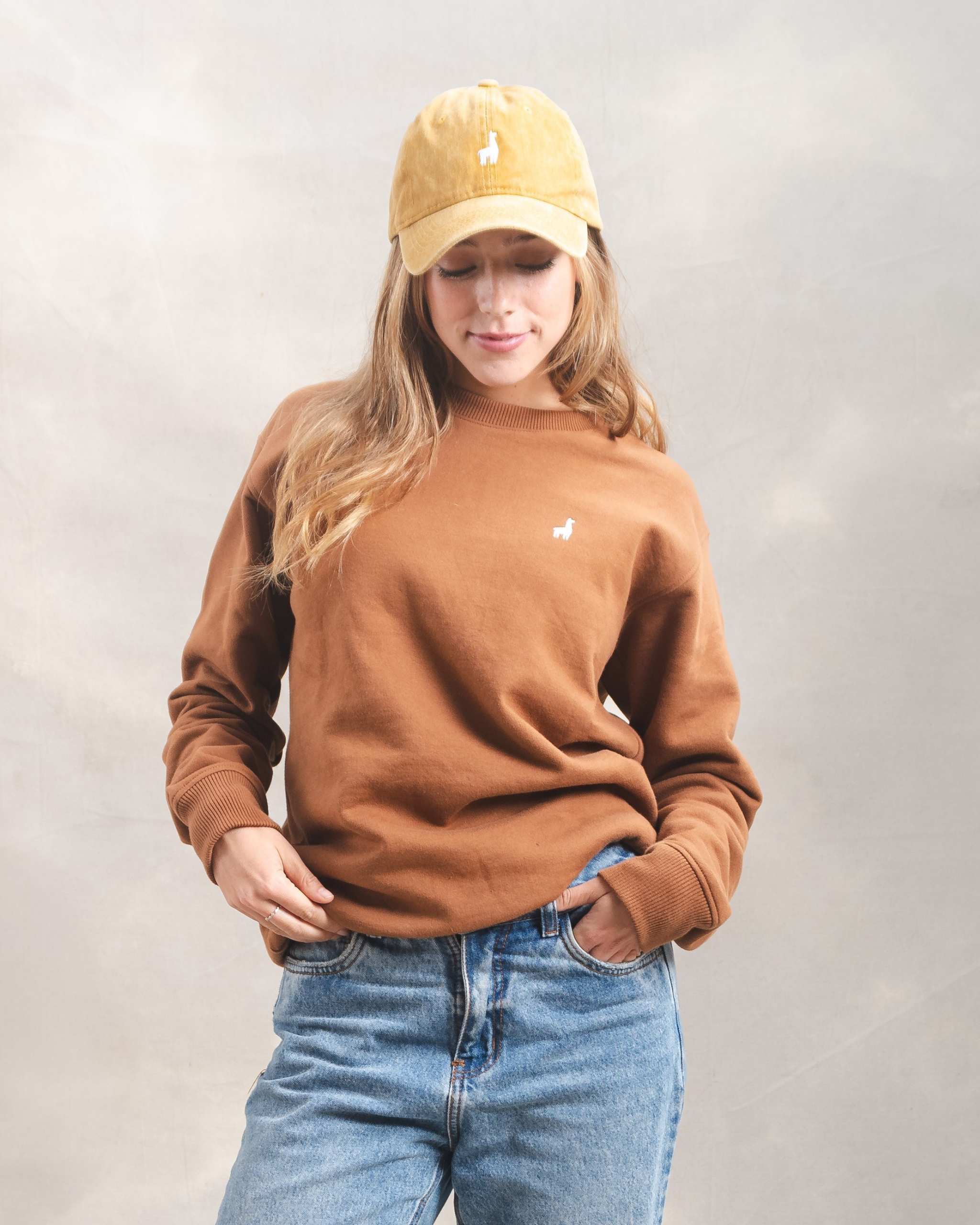 Polera Crewneck Oversize Camel