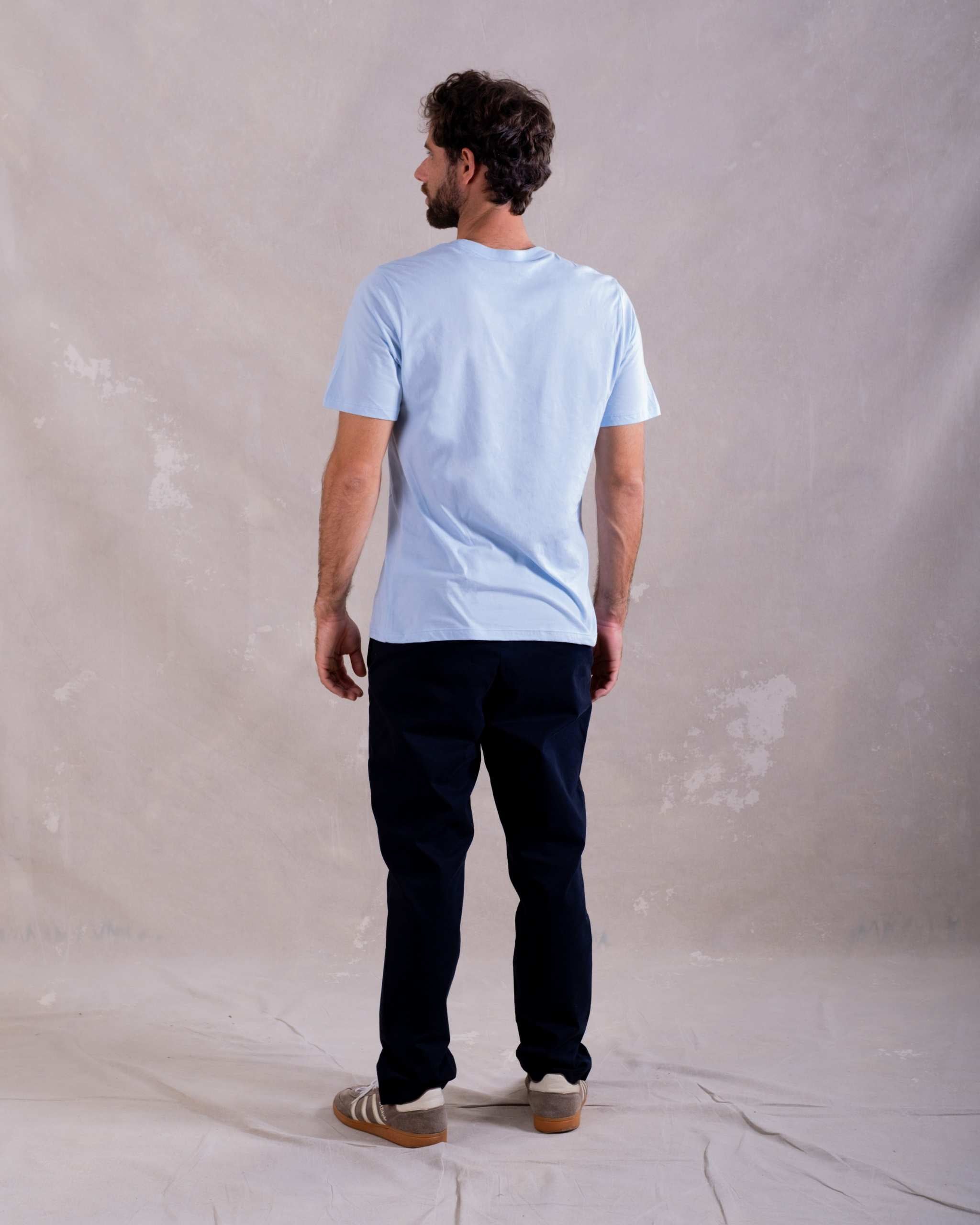 Polo Celeste 100% Soft Pima