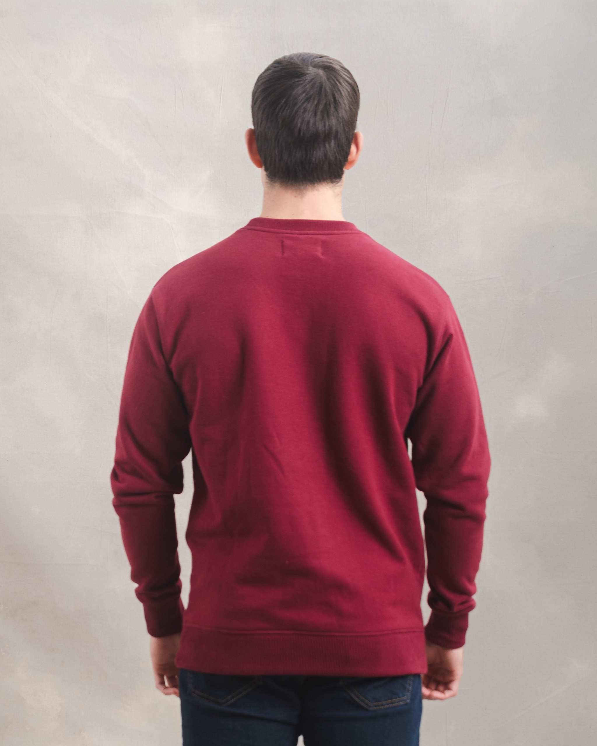 Polera Crewneck Guinda