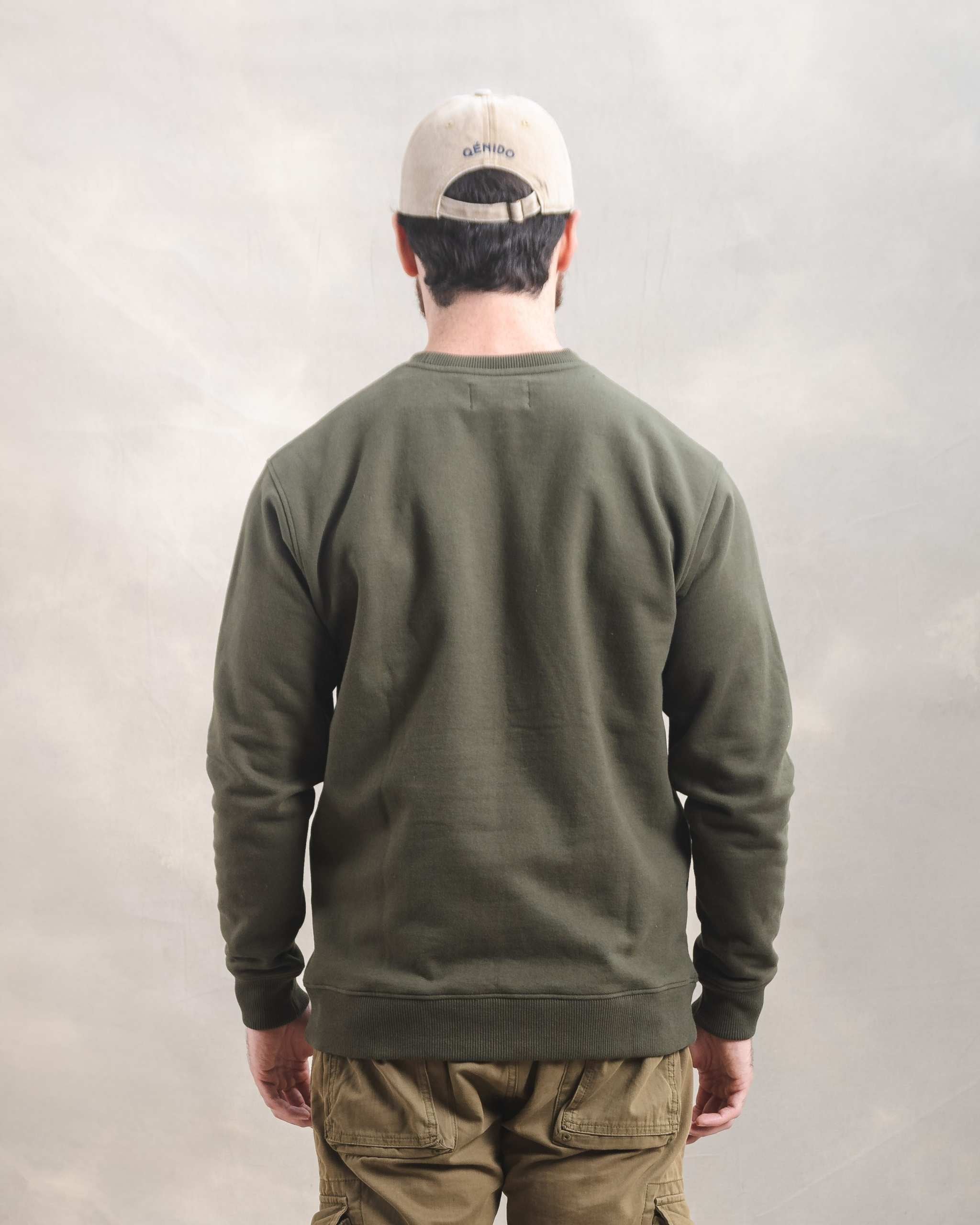 Polera Crewneck Verde Militar