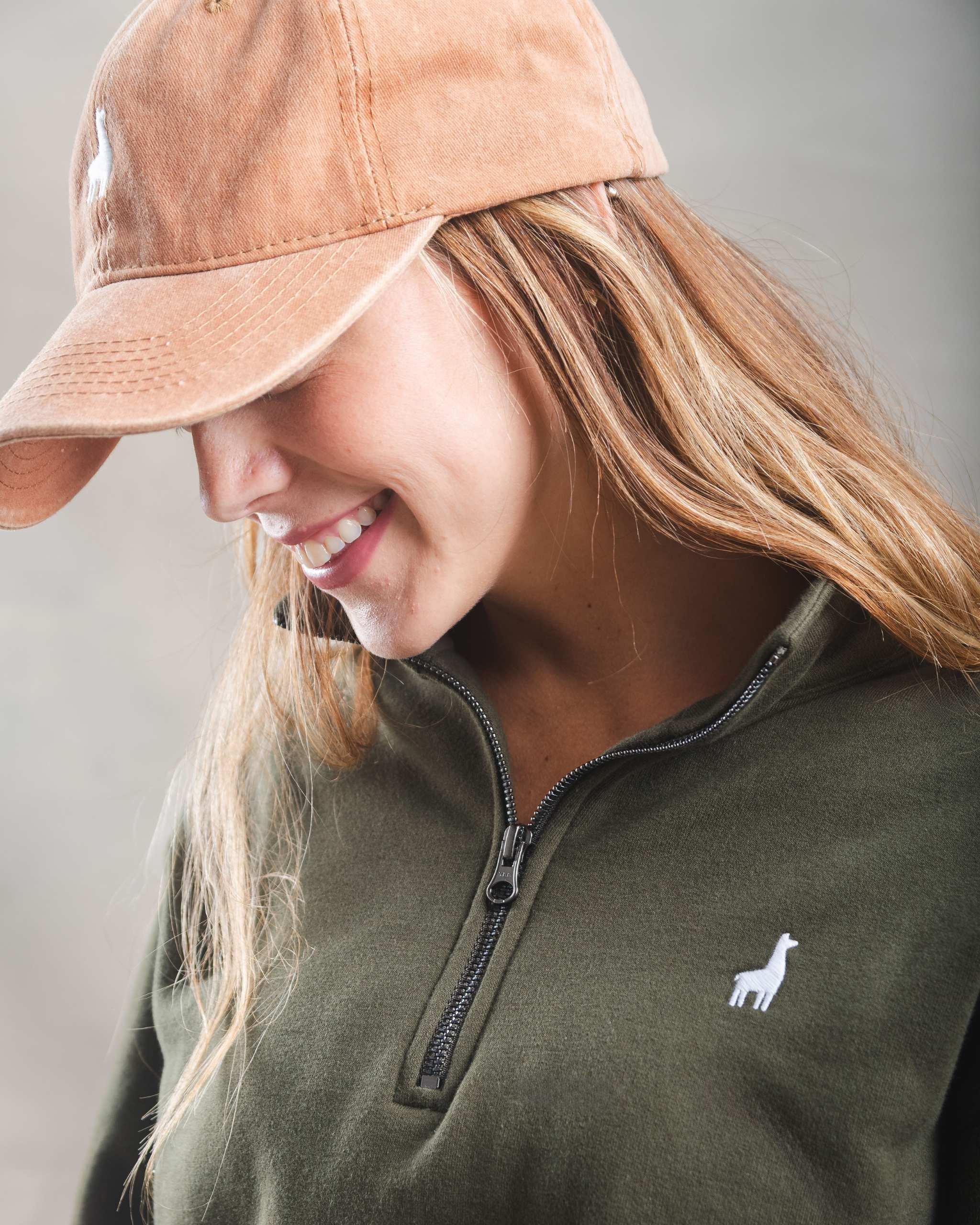 Polera Quarter Zip Verde