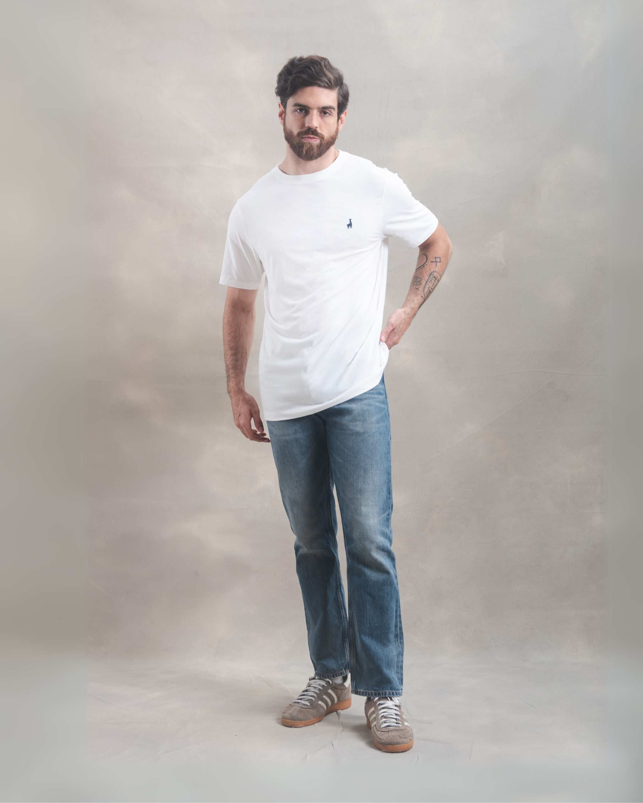 Polo Blanco Marfil 100% Soft Pima