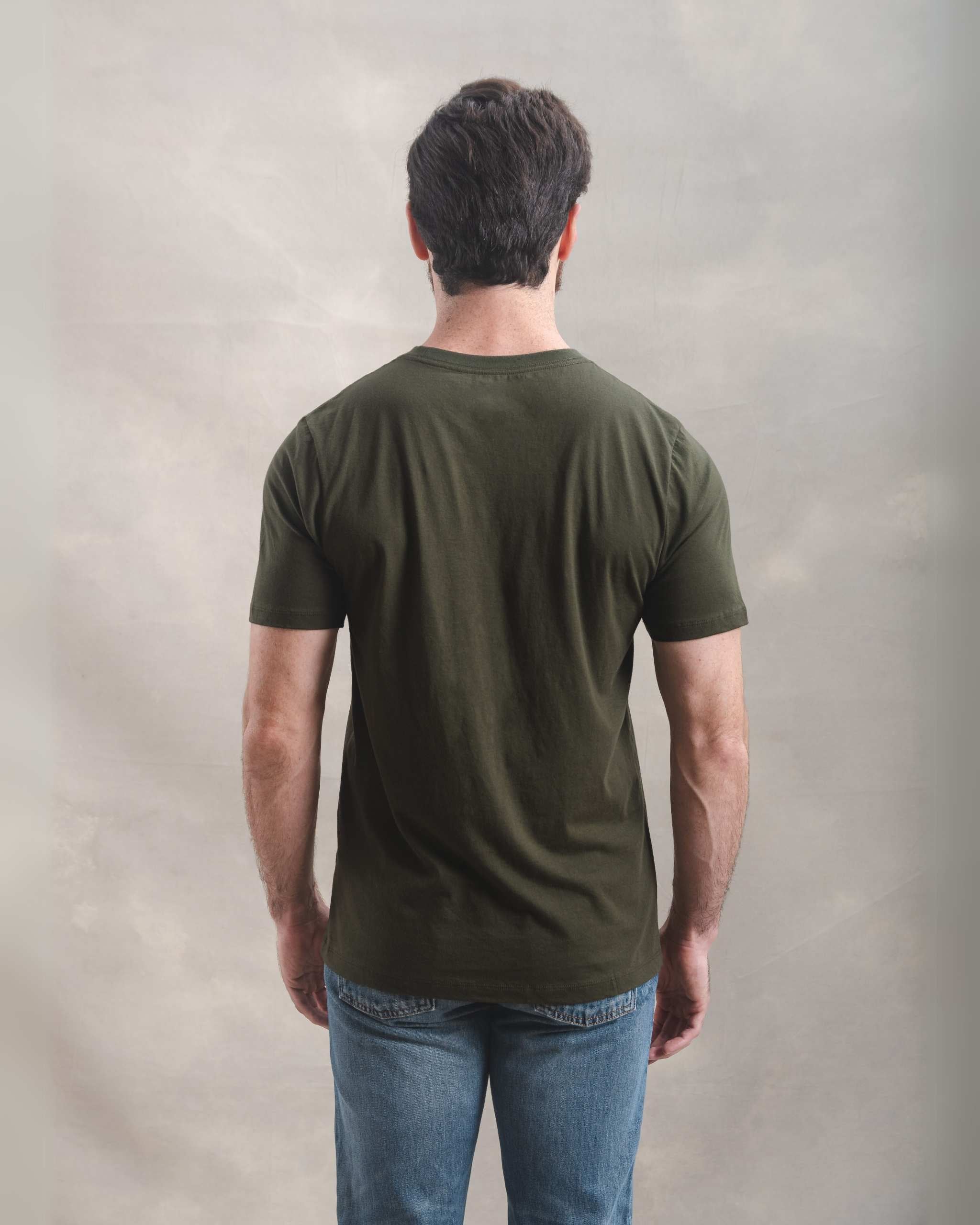 Polo Verde Militar 100% Soft Pima