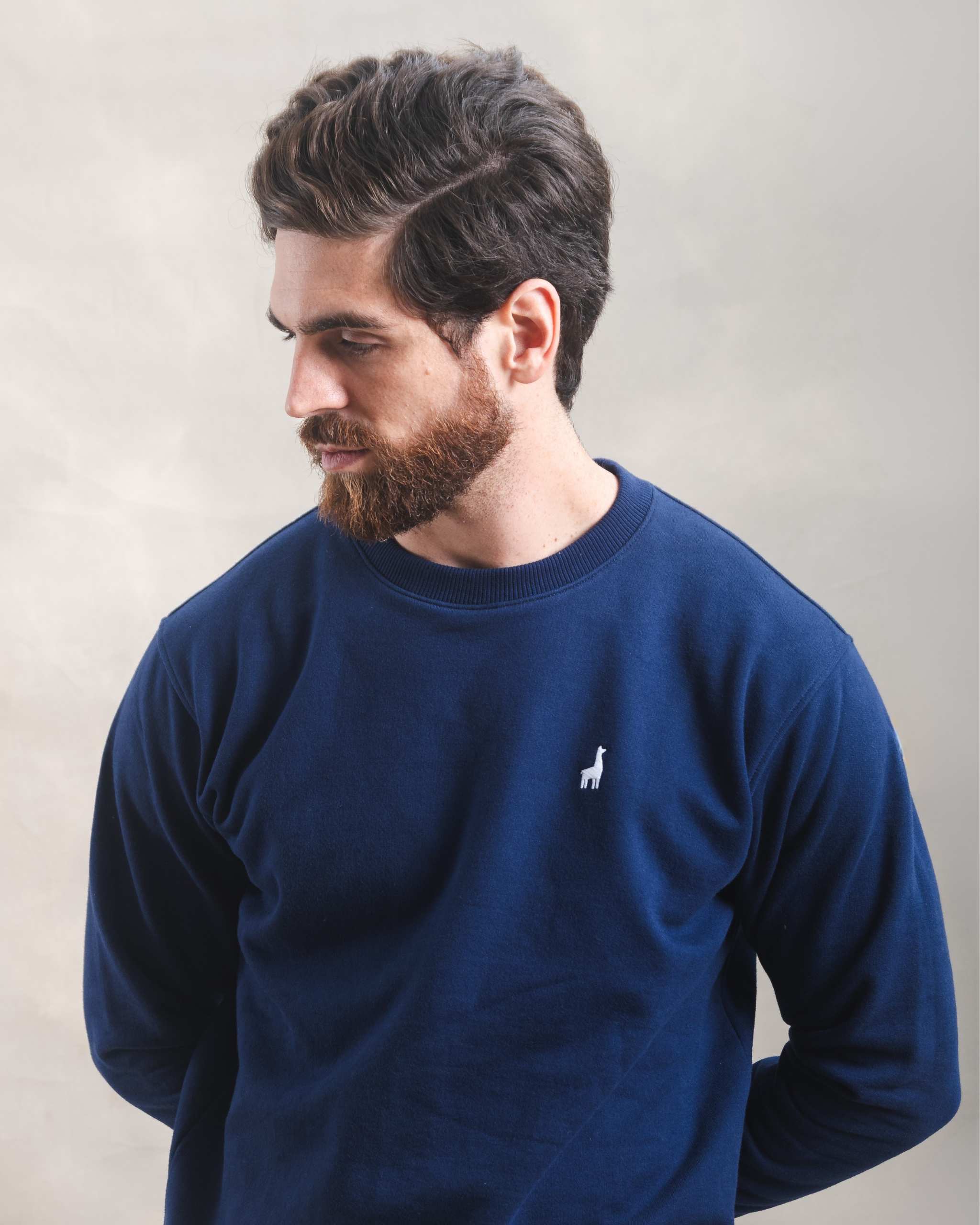 Polera Crewneck Azul