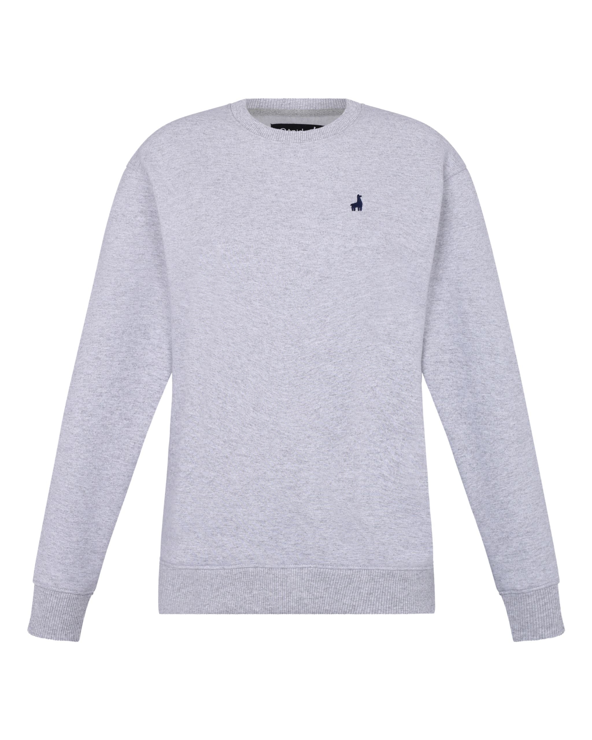 Polera Crewneck Oversize Gris Melange
