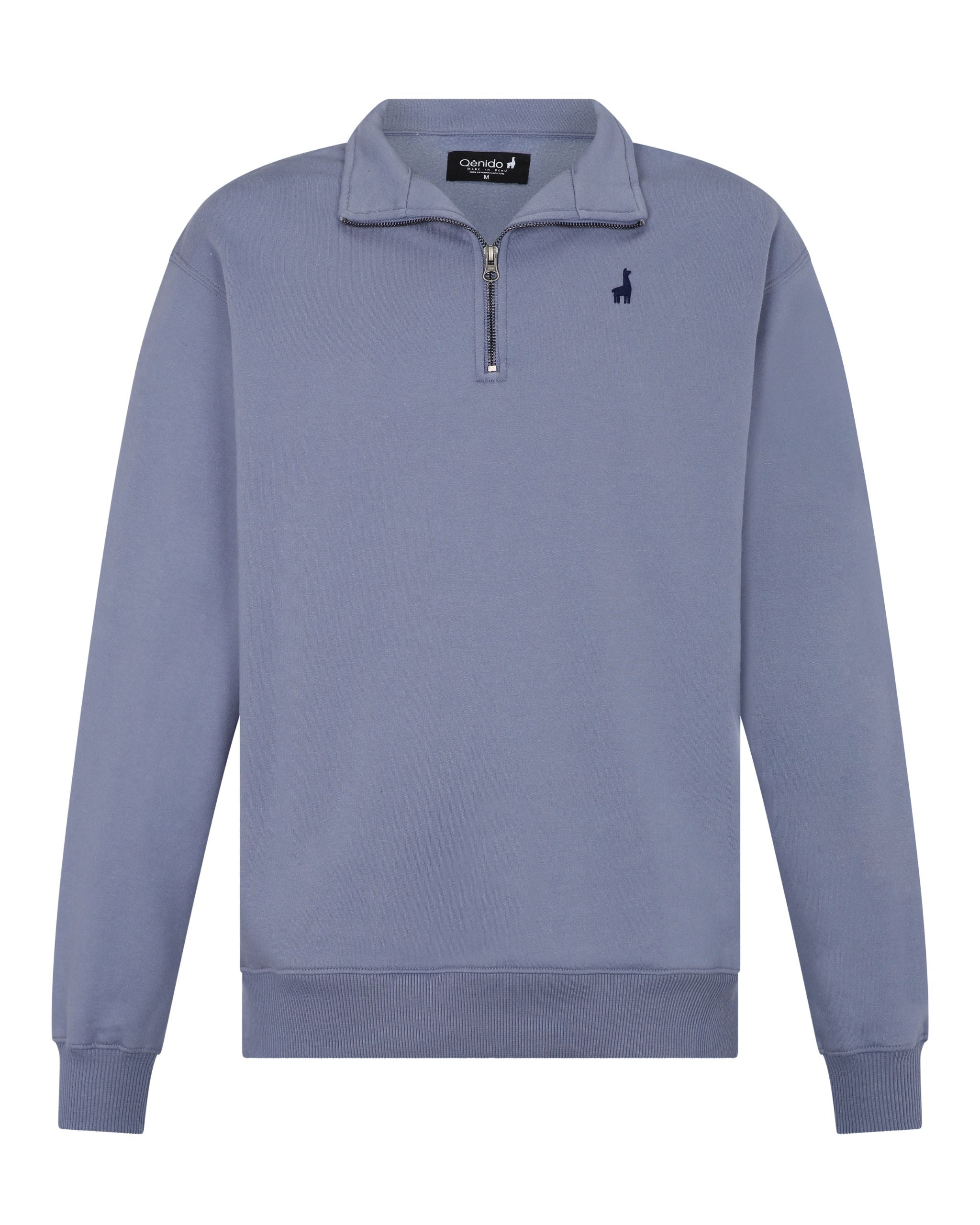 Polera Quarter Zip Blue Lila